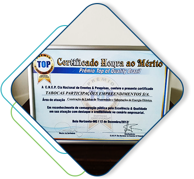 Selo Prêmio Top Of Quality Brazil